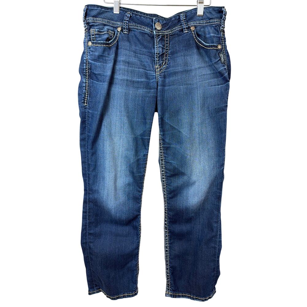 Silver Jeans Co Blue Suki Capri Jeans Size 31W